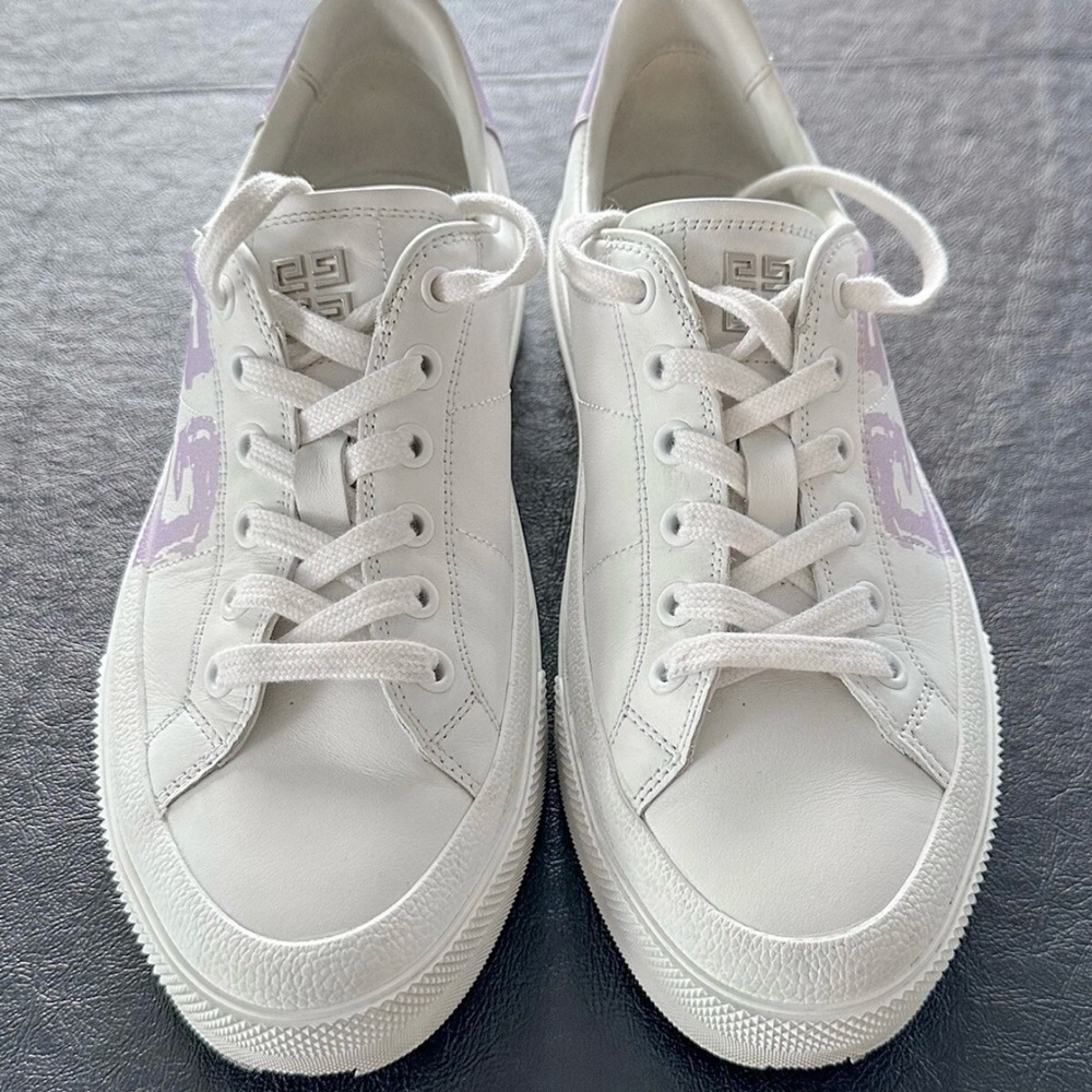 Givenchy White and Purple Sneakers